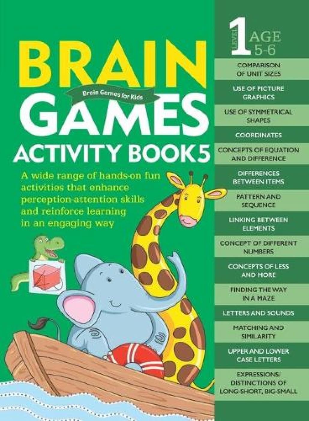 Activity Book : Brain Games For Kids : Brain Games Activity Book Level 1 : Book-5