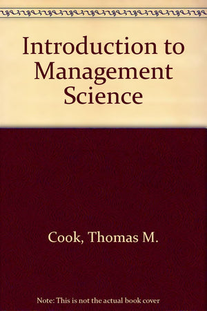 Introduction To Management Science,New