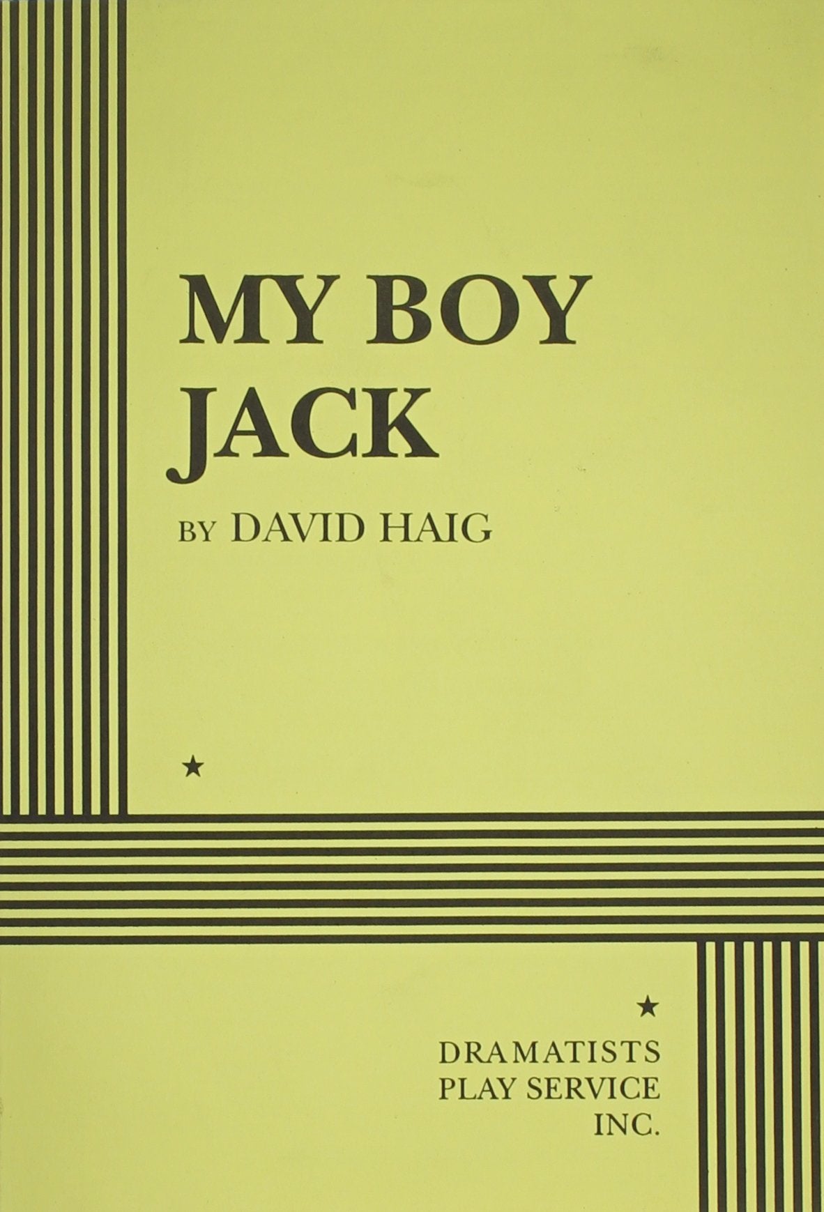 My Boy Jack  Acting Edition,Used