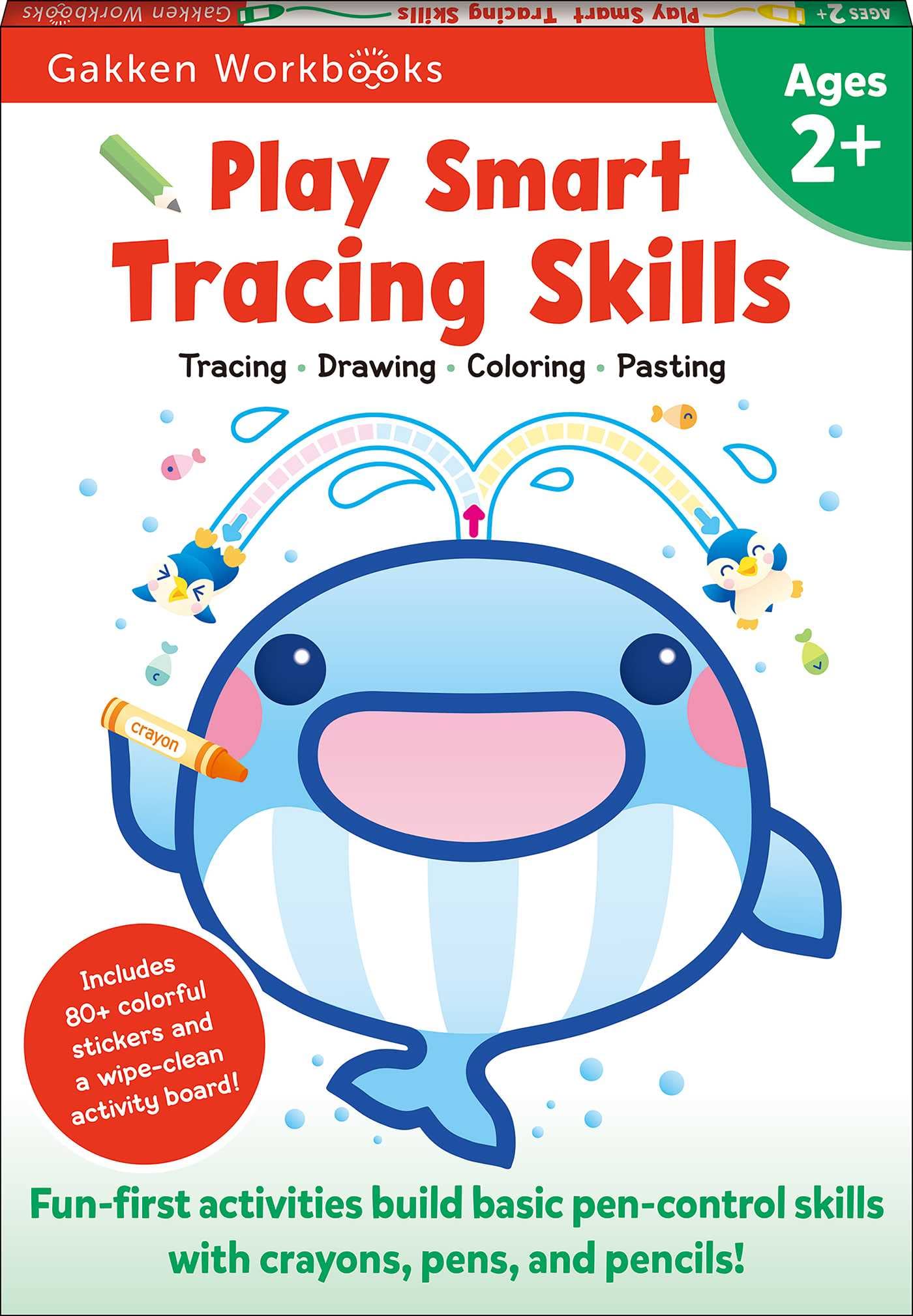 Play Smart Tracing Skills Age 2+: Preschool Activity Workbook with Stickers for Toddlers Ages 2, 3, 4: Learn Basic Pencontrol S,Used