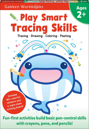Play Smart Tracing Skills Age 2+: Preschool Activity Workbook with Stickers for Toddlers Ages 2, 3, 4: Learn Basic Pencontrol S,Used