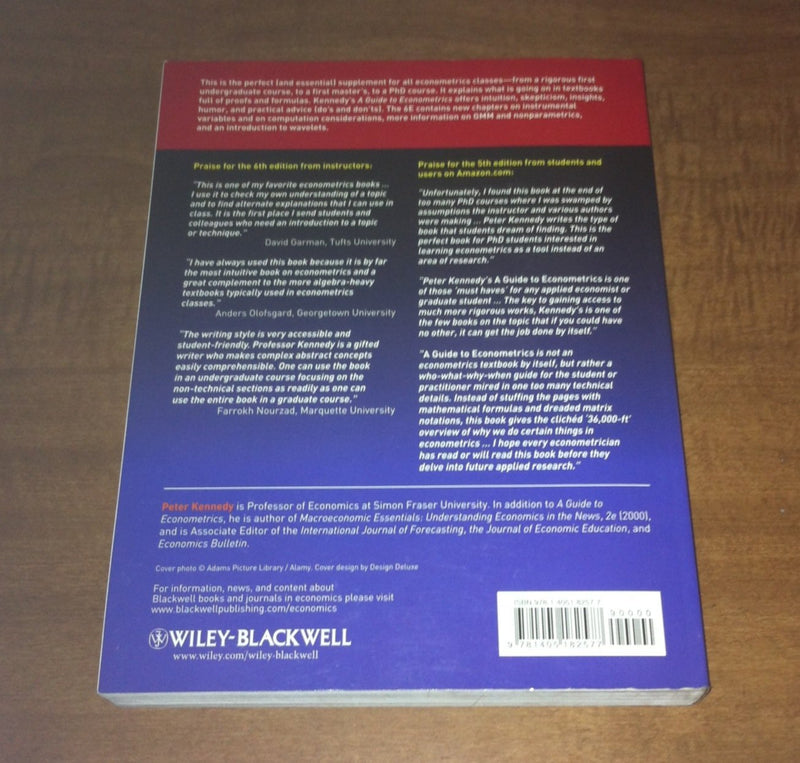 A Guide to Econometrics. 6th edition,Used