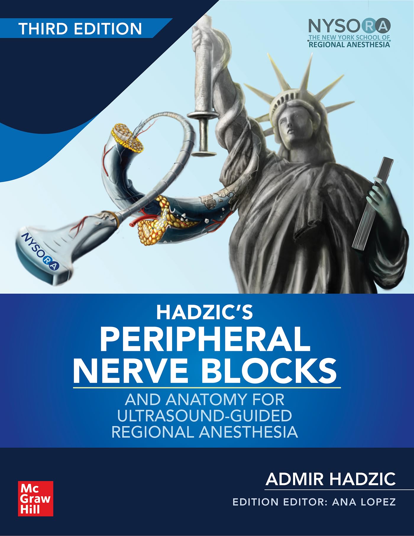 Hadzic's Peripheral Nerve Blocks and Anatomy for UltrasoundGuided Regional Anesthesia, 3rd edition,Used