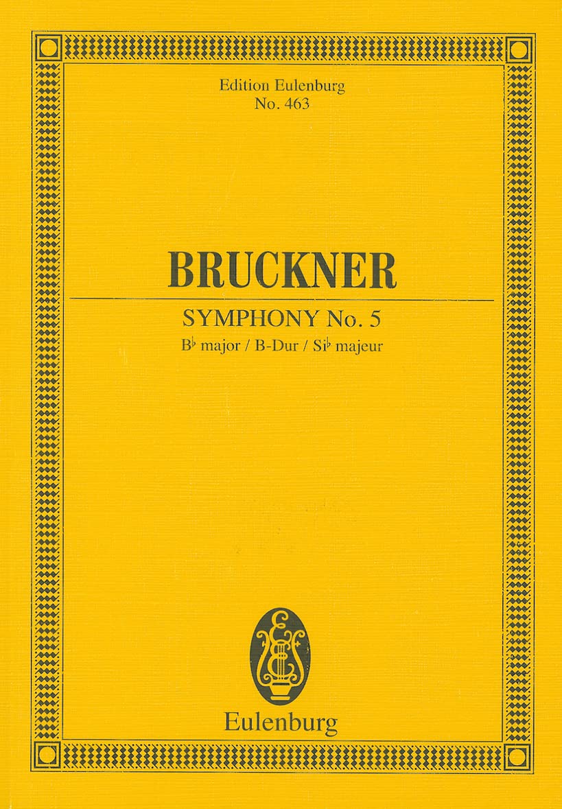 Symphony No. 5 in BFlat Major: Study Score (Edition Eulenburg),Used