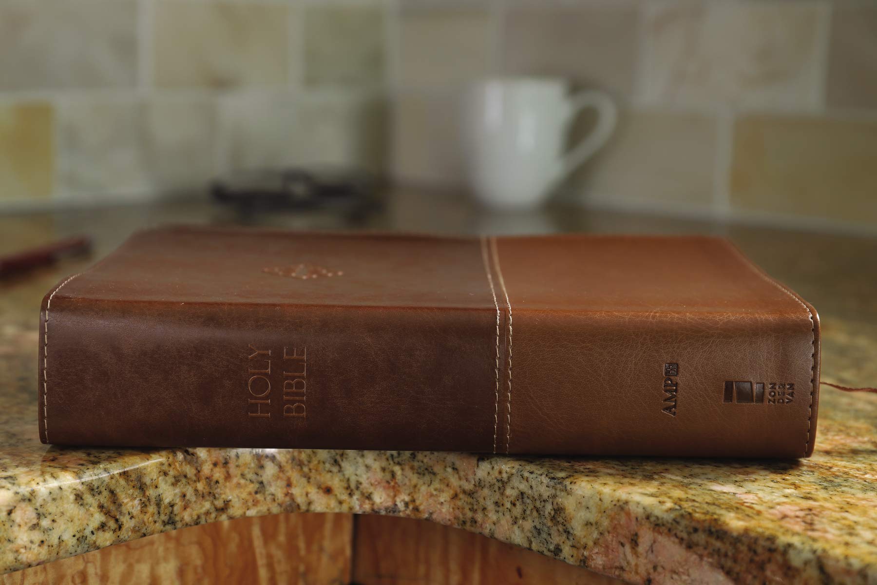 The Amplified Study Bible, Leathersoft, Brown [Large Print]-used