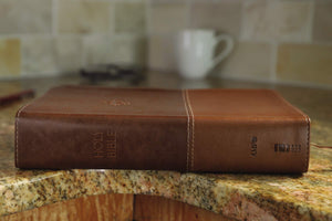 The Amplified Study Bible, Leathersoft, Brown [Large Print]-used