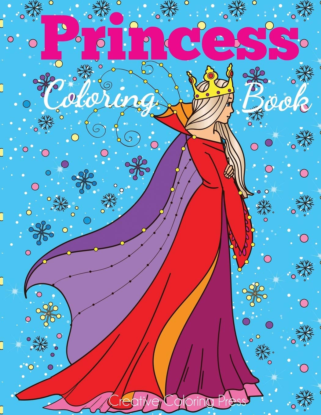 Princess Coloring Book: Princess Coloring Book For Girls, Kids, Toddlers, Ages 24, Ages 48