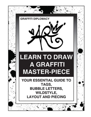 Learn To Draw A Graffiti MasterPiece: Your Essential Guide To Tags, Bubble Letters, Wildstyle, Layout And Piecing,New
