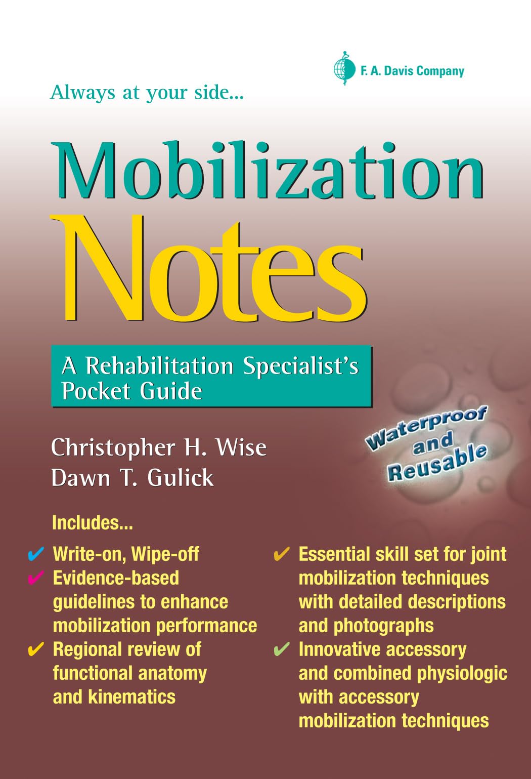 Mobilization Notes: A Rehabilitation Specialist'S Pocket Guide (Davis'S Notes),Used