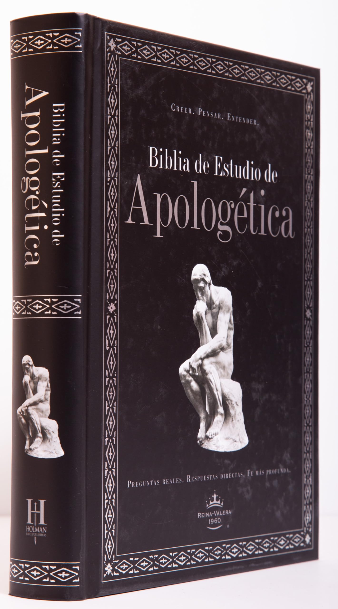 Biblia Rvr 1960 De Estudio De Apologtica, Negro, Tapa Dura  Rvr 1960 Apologetics Study Bible, Black, Hardcover (Spanish Editio,New