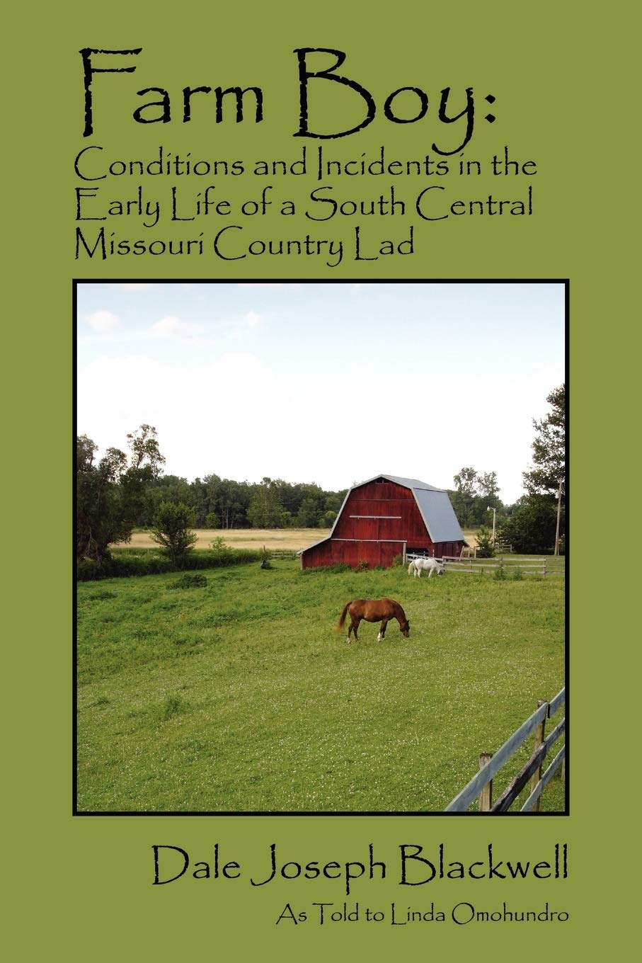 Farm Boy: Conditions And Incidents In The Early Life Of A South Central Missouri Country Lad,Used