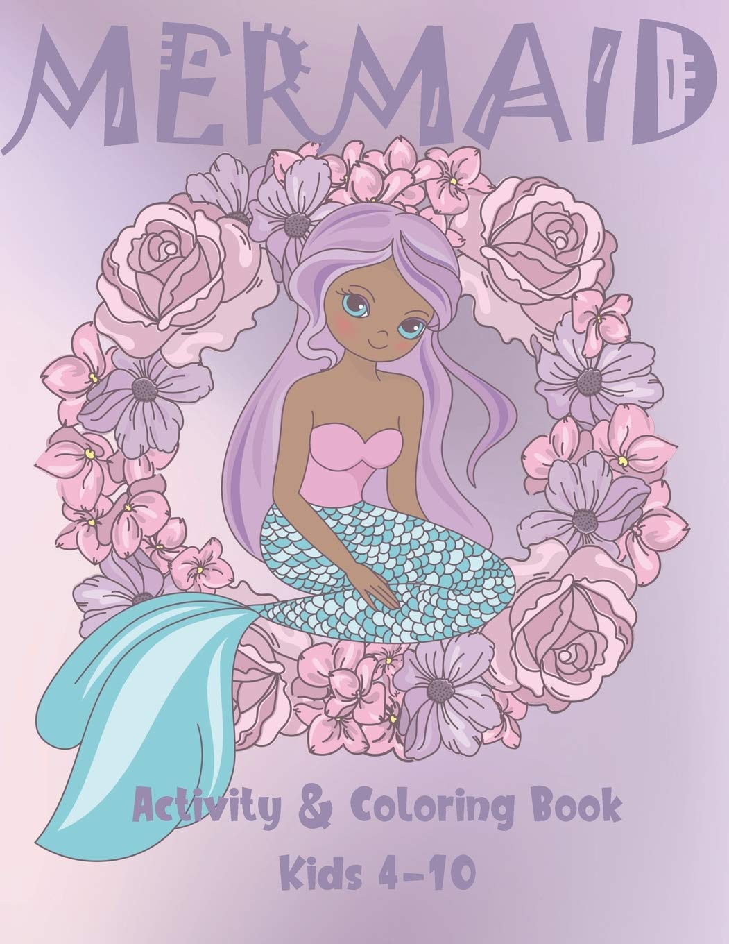 Mermaid Activity and Coloring Book Kids 410: Cute Coloring, Dot to Dot, and Word Search Puzzles Provide Hours of Fun For Young ,Used