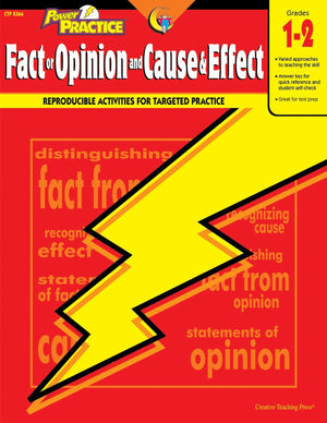 Power Practice Fact or Opinion and Cause & Effect, Gr. 12,Used