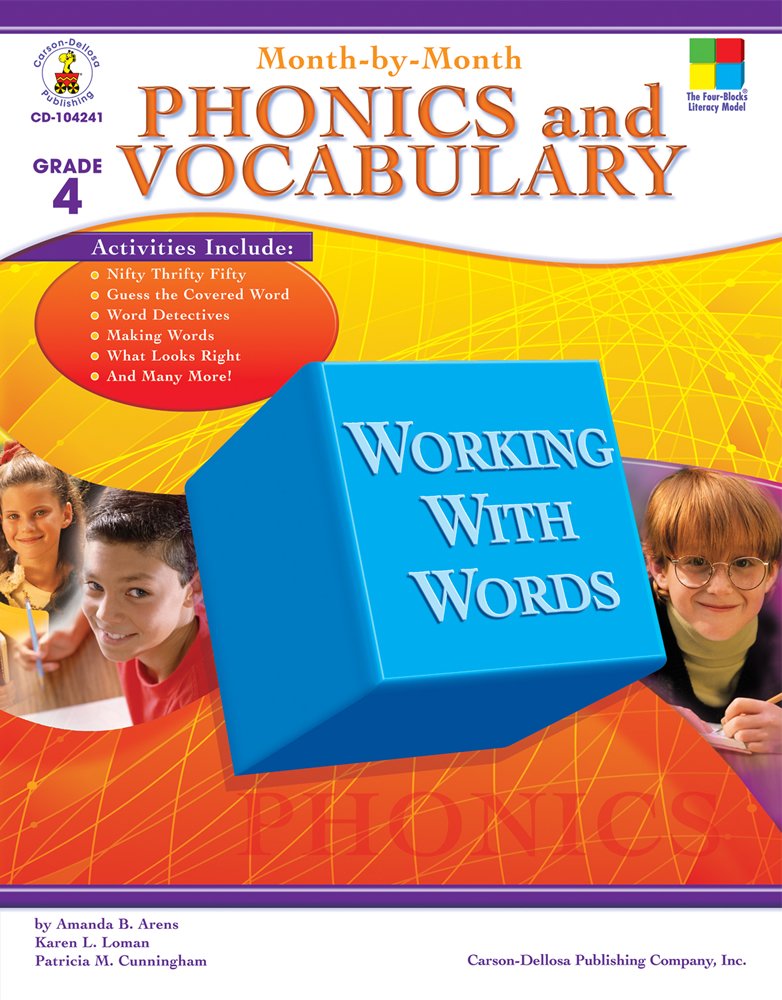 MonthbyMonth Phonics and Vocabulary, Grade 4,Used