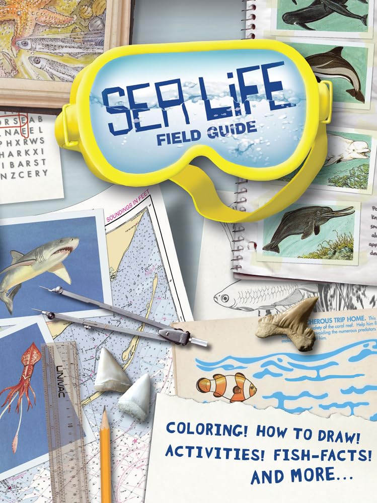 Sea Life Field Guide: Coloring, How To Draw, Activities, FishFacts And More! (Dover Science For Kids),Used