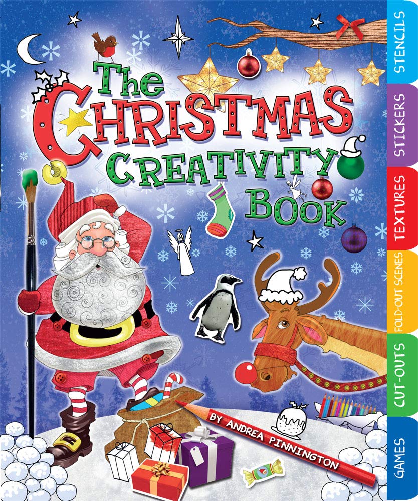 The Christmas Creativity Book: Includes Games, CutOuts, FoldOut Scenes, Textures, Stickers, and Stencils (Creativity Books),Used
