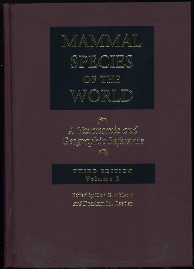 Mammal Species of the World : A Taxonomic and Geographic Reference, 2volume set,New