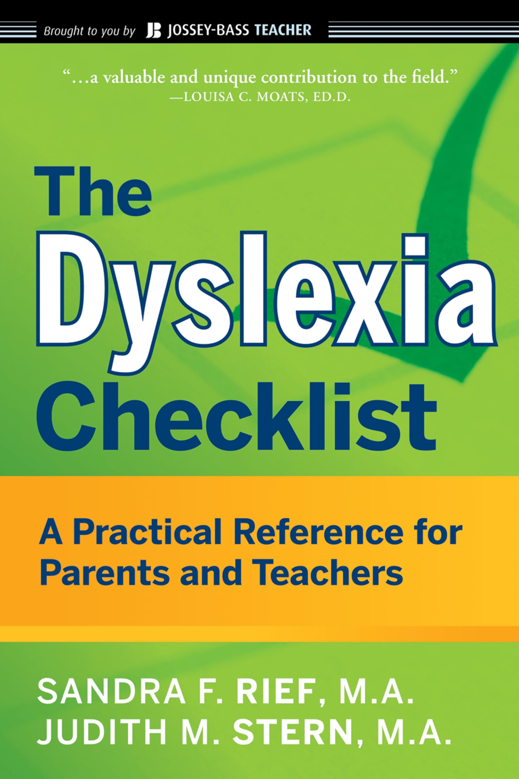 The Dyslexia Checklist: A Practical Reference for Parents and Teachers,Used