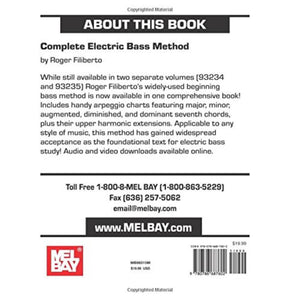Mel Bay Complete Electric Bass Method (Book, CD, and DVD),Used