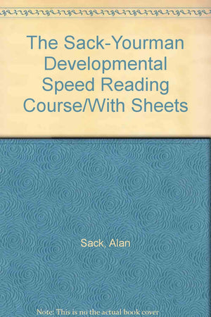 The SackYourman Developmental Speed Reading Course/With Sheets,Used