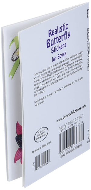 Realistic Butterfly Stickers (Dover Little Activity Books: Insects),Used