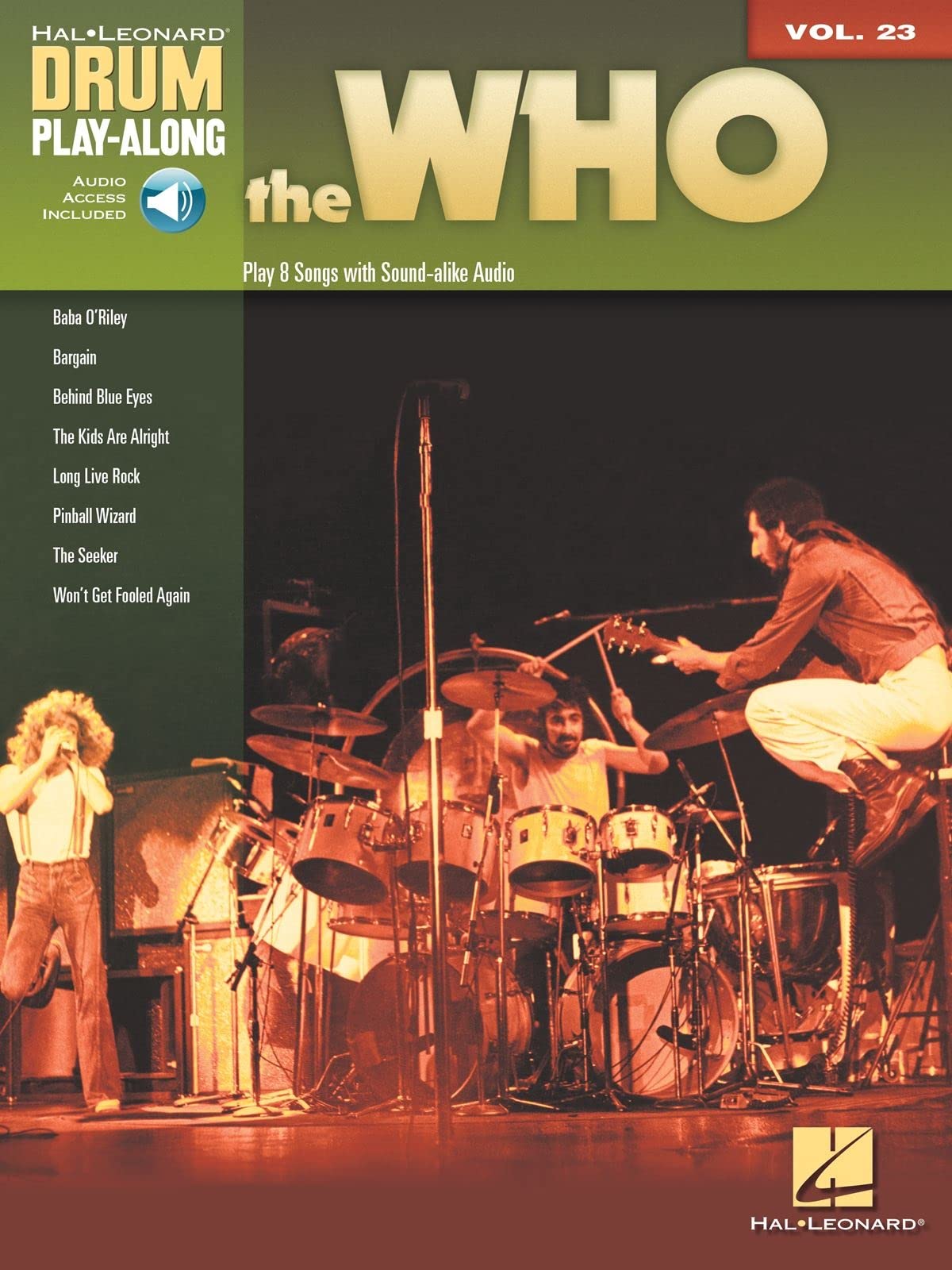 The Who Drum Playalong Volume 23 Book/Online Audio (Drum Playalong, 23),Used