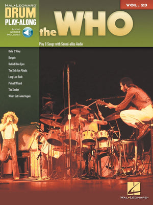 The Who Drum Playalong Volume 23 Book/Online Audio (Drum Playalong, 23),Used