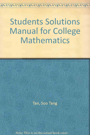 Student Solutions Manual for Tan's College Mathematics,Used