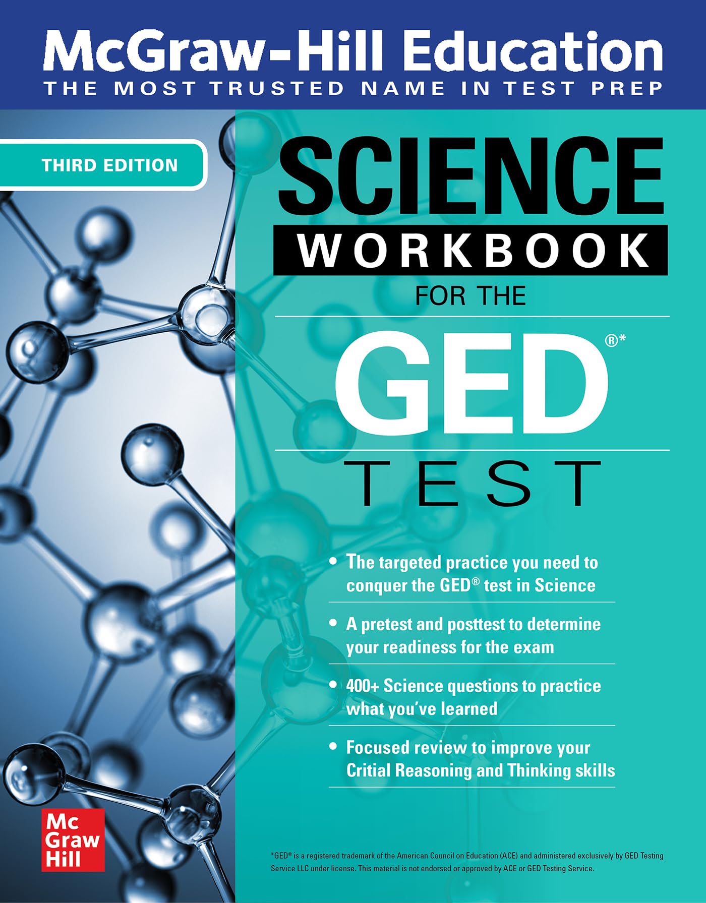 McGrawHill Education Science Workbook for the GED Test, Third Edition,New