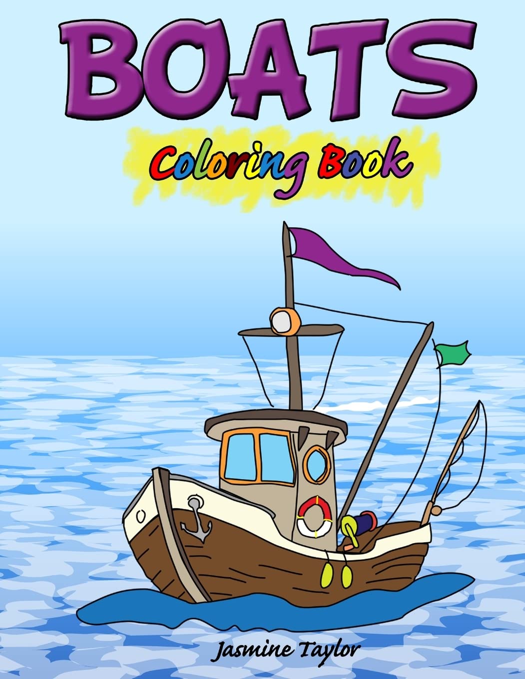 Boats Coloring Book,Used