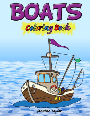 Boats Coloring Book,Used