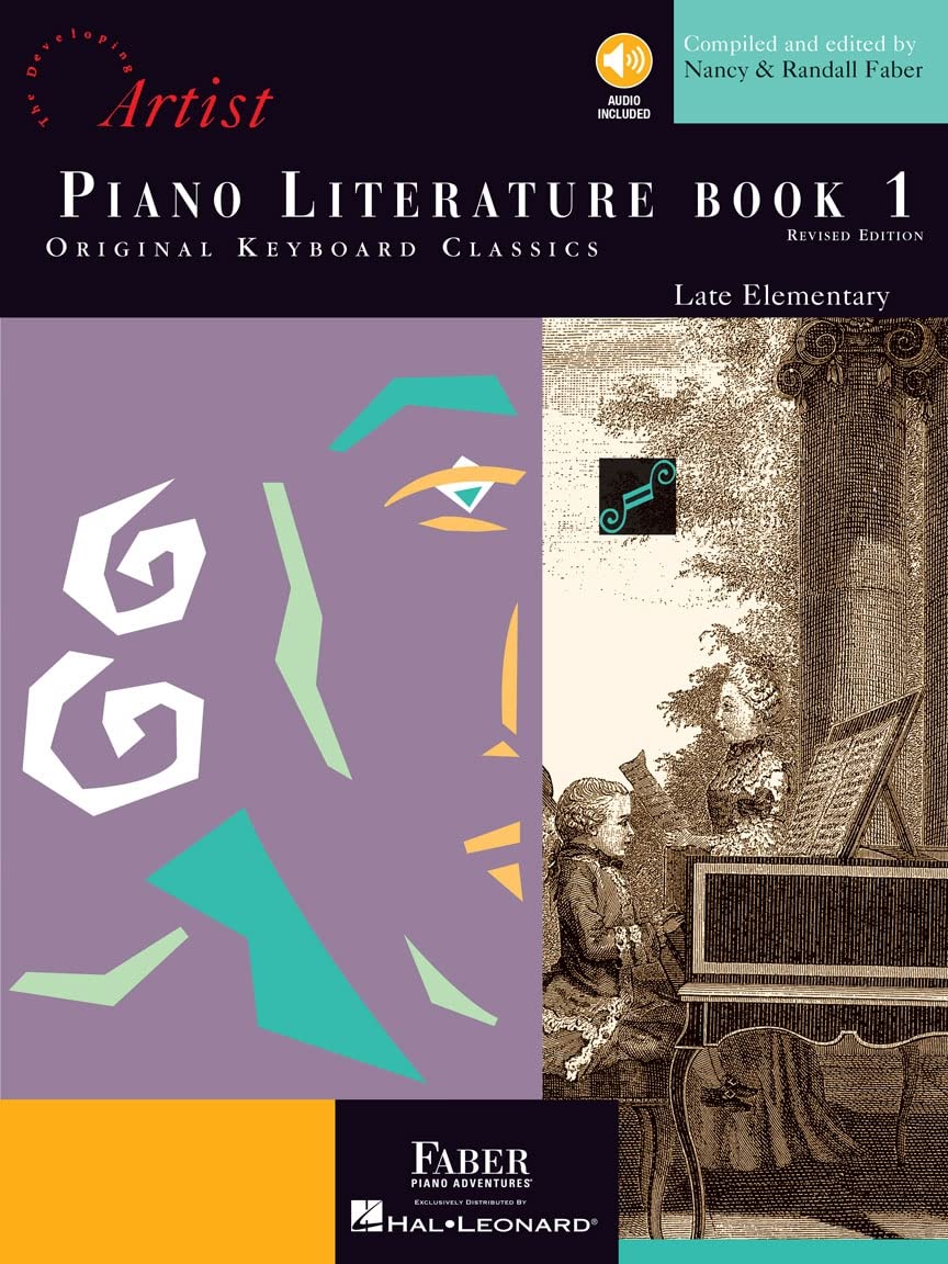 Piano Literature  Book 1 Developing Artist Original Keyboard Classics Book/Online Audio,Used