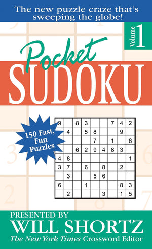 Pocket Sudoku Presented by Will Shortz, Volume 1: 150 Fast, Fun Puzzles,Used