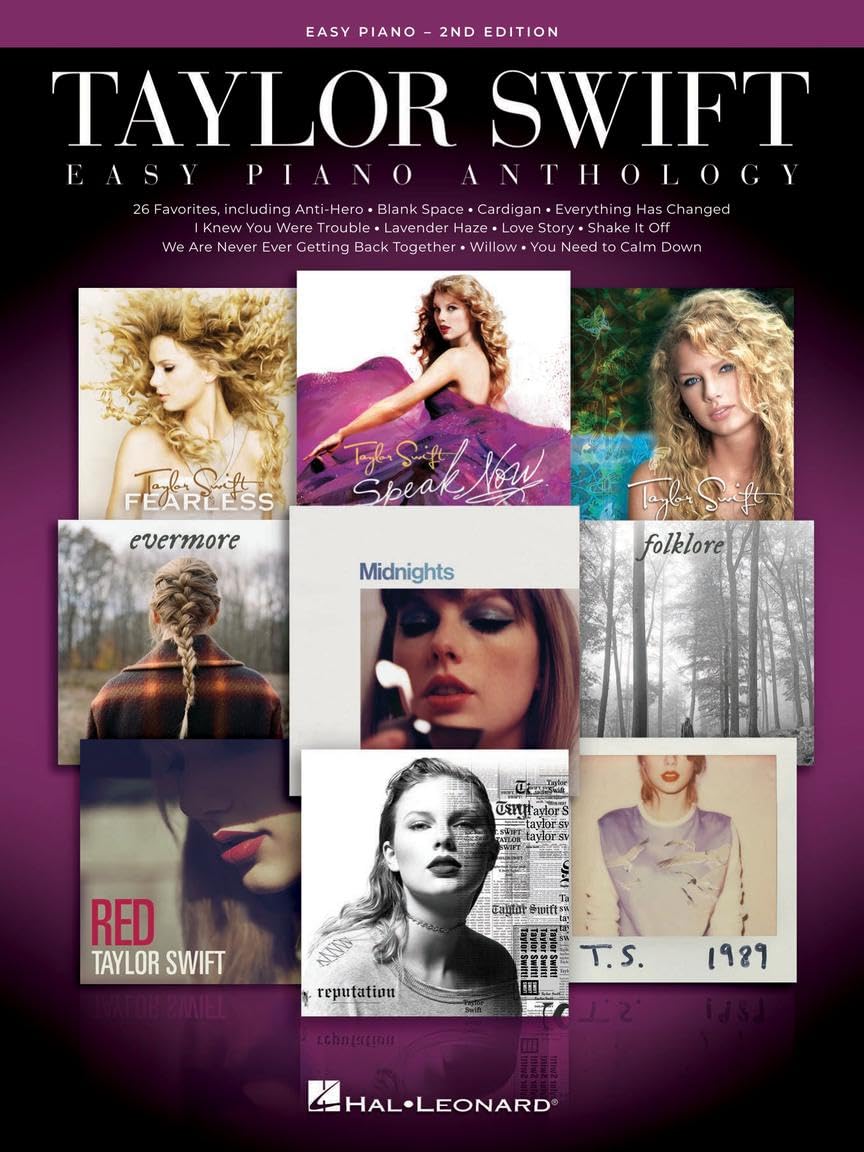 Taylor Swift Easy Piano Anthology  2nd Edition: EasyLevel Song Arrangements with Lyrics,New
