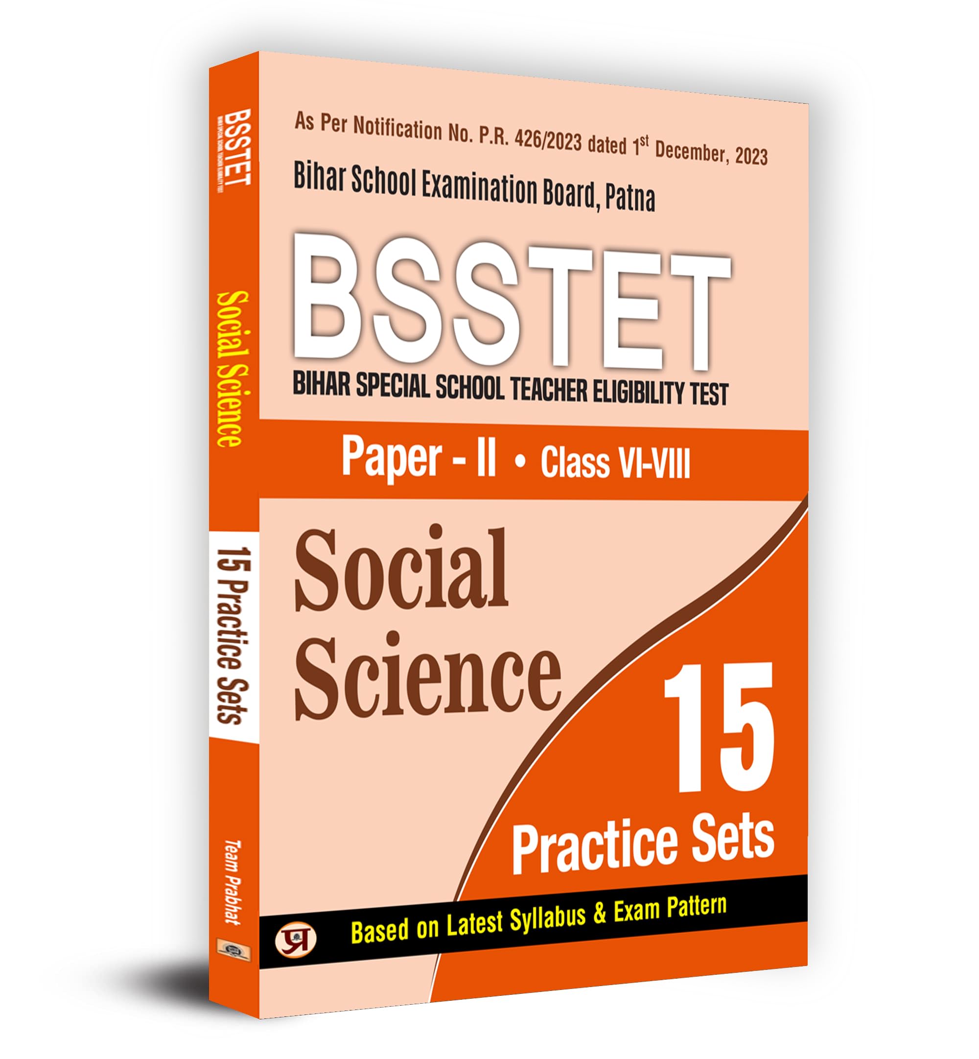 Bsstet Bihar Special School Teacher Eligibility Test Paper-2 Class 6-8 | Social Science 15 Practice Sets Book