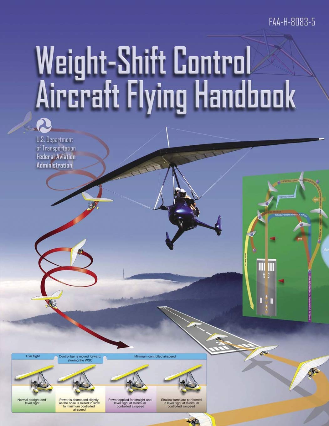 WeightShift Control Aircraft Flying Handbook: FAAH80835 (Black & White),New