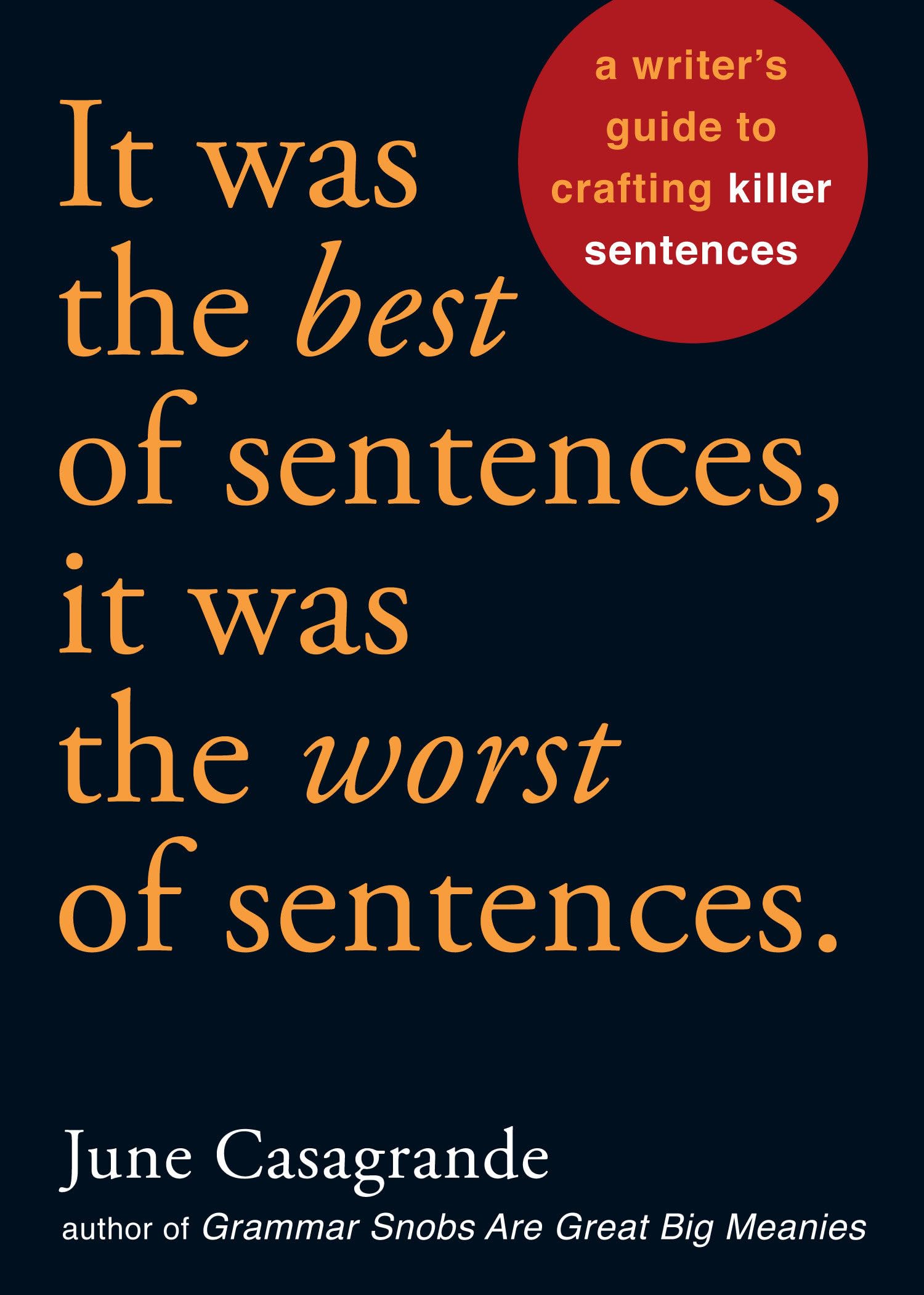 It Was The Best Of Sentences, It Was The Worst Of Sentences: A Writer'S Guide To Crafting Killer Sentences