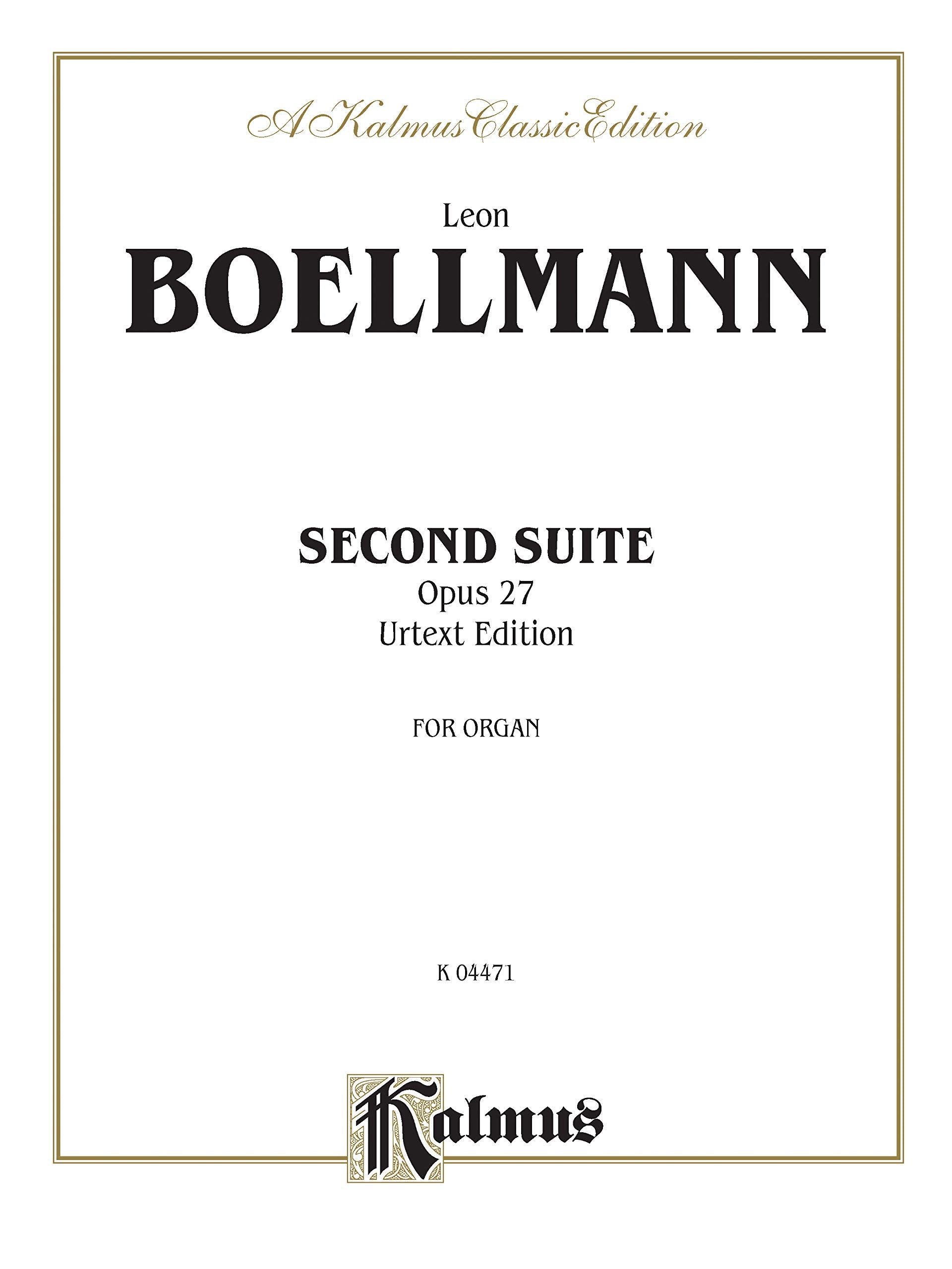 Second Suite, Op. 27 (Urtext): Sheet (Kalmus Edition),Used