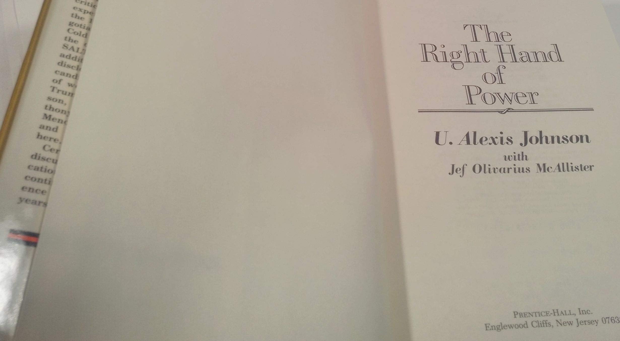 The right hand of power,New