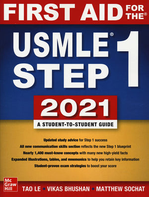 First Aid For The Usmle Step 1 2021, Thirty First Edition,New