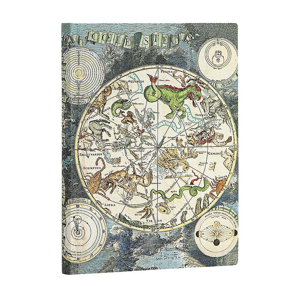 Paperblanks  Celestial Planisphere  Early Cartography  Softcover Flexi  Midi  Lined  176 Pg  100 Gsm