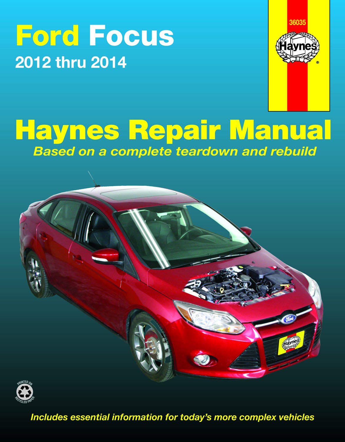 Ford Focus (1214) Haynes Repair Manual (Does not include information specific to Focus Electric models. Includes thorough vehic,Used