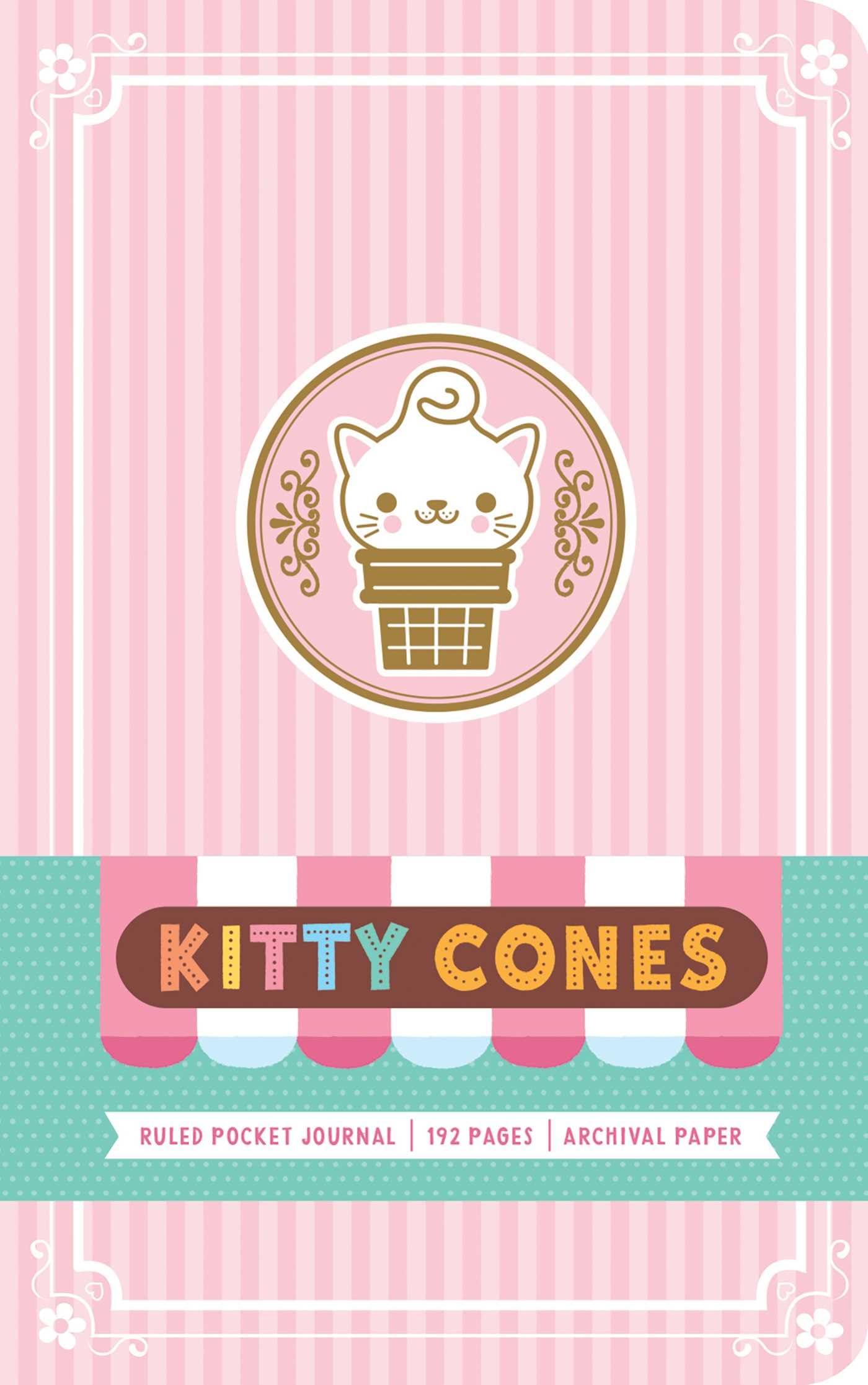 Kitty Cones Ruled Pocket Journal,Used