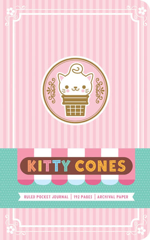 Kitty Cones Ruled Pocket Journal,Used