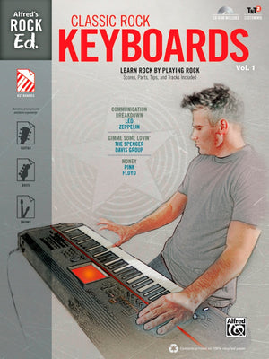 Alfred'S Rock Ed.  Classic Rock Keyboards, Vol 1: Learn Rock By Playing Rock: Scores, Parts, Tips, And Tracks Included, Book &,Used