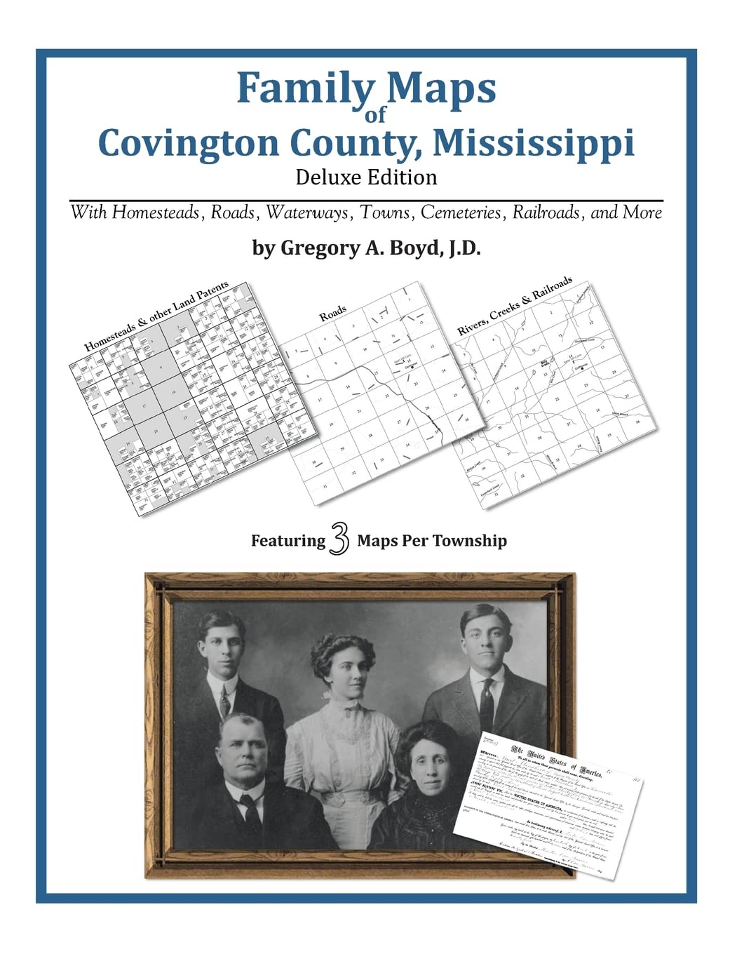 Family Maps of Covington County, Mississippi,Used