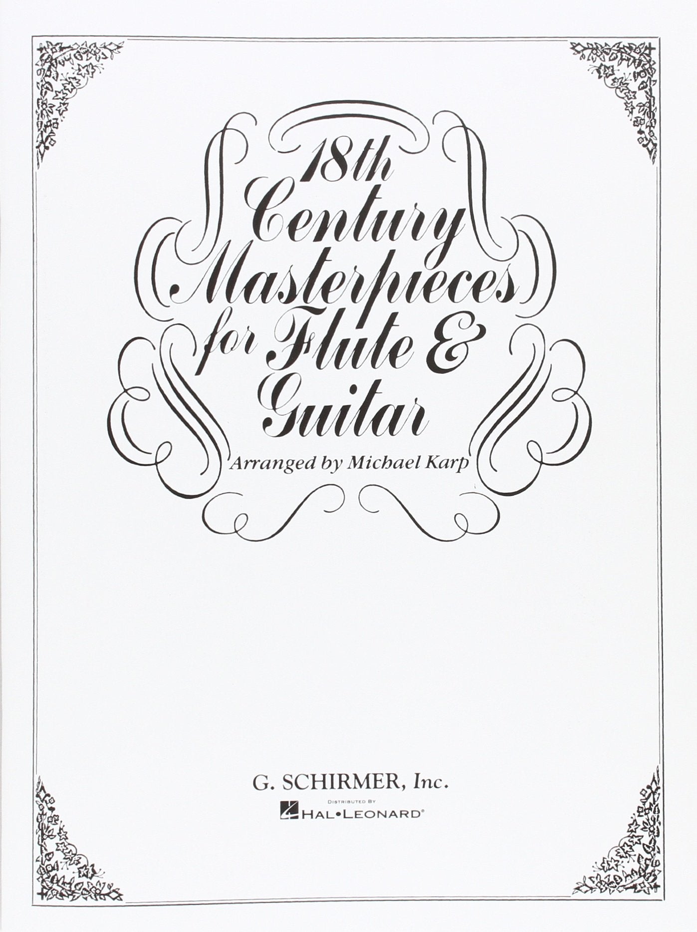 18th Century Masterpieces for Flute & Guitar,Used