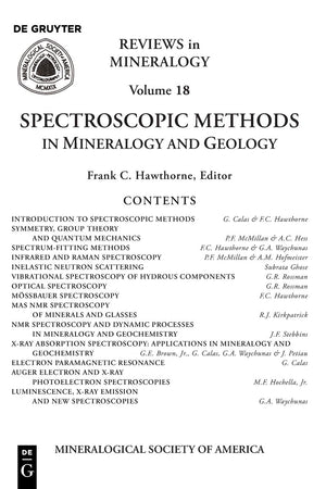 Spectroscopic Methods In Mineralogy And Geology (Reviews In Mineralogy & Geochemistry, 18),Used