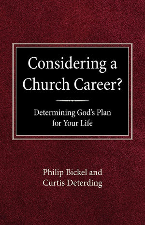 Considering A Church Career? Determining God's Plan For Your Life,Used