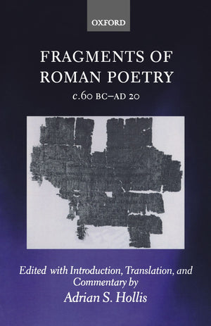 Fragments of Roman Poetry c.60 BCAD 20,Used